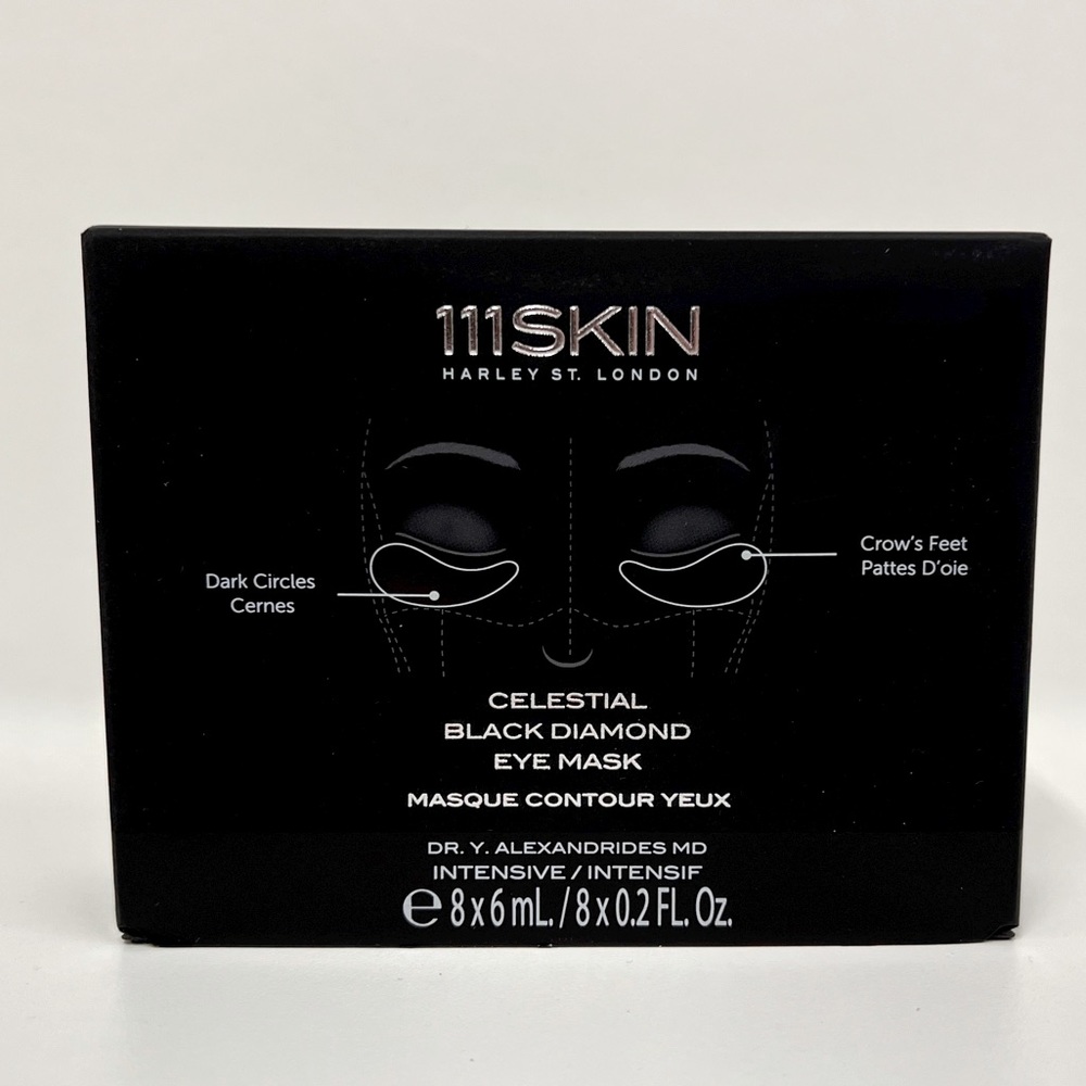 111 Skin Celestial Black Diamond Eye Masks - NIB, NWT, 7 x 6ml